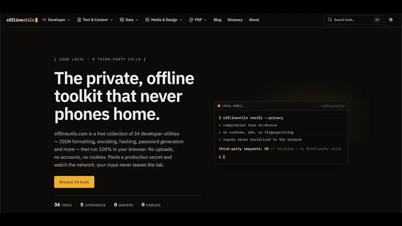 offlineutils.com screenshot 1 (video preview)