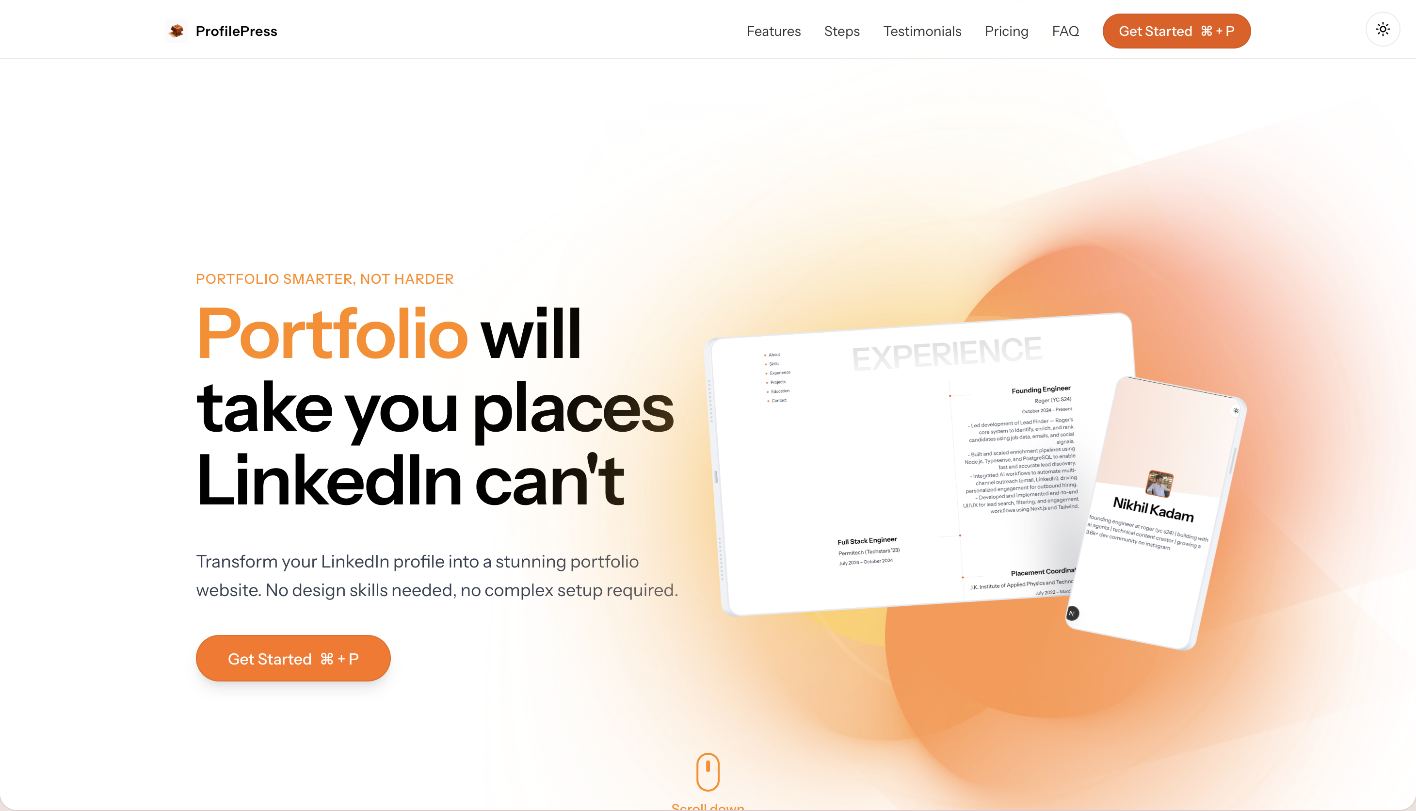ProfilePress - Main screenshot showing features and interface