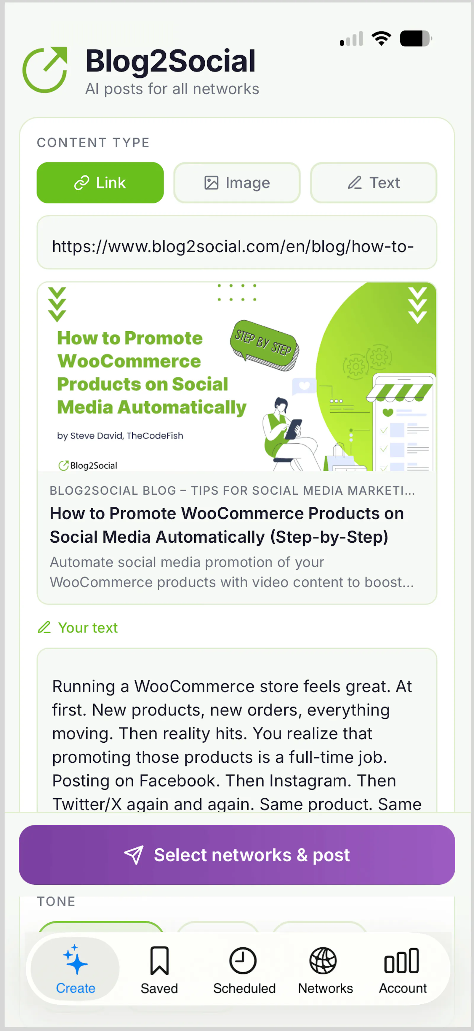 Mobile Social Media Publishing on the Go screenshot 4