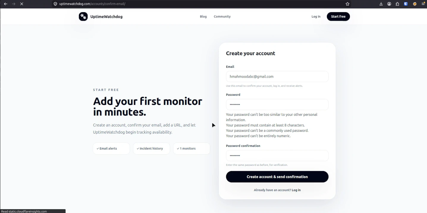 UptimeWatchdog screenshot 3