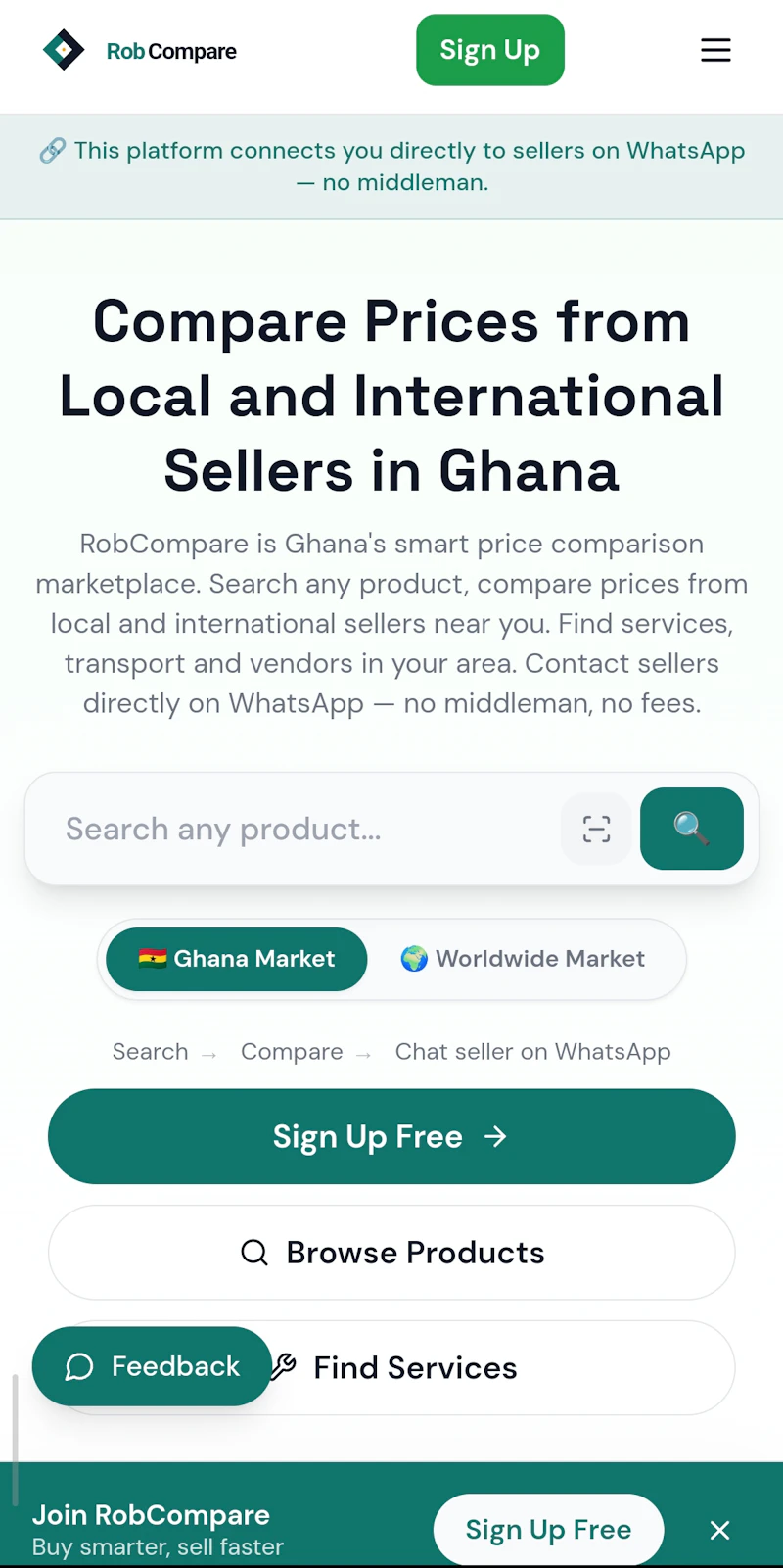 RobCompare screenshot 1