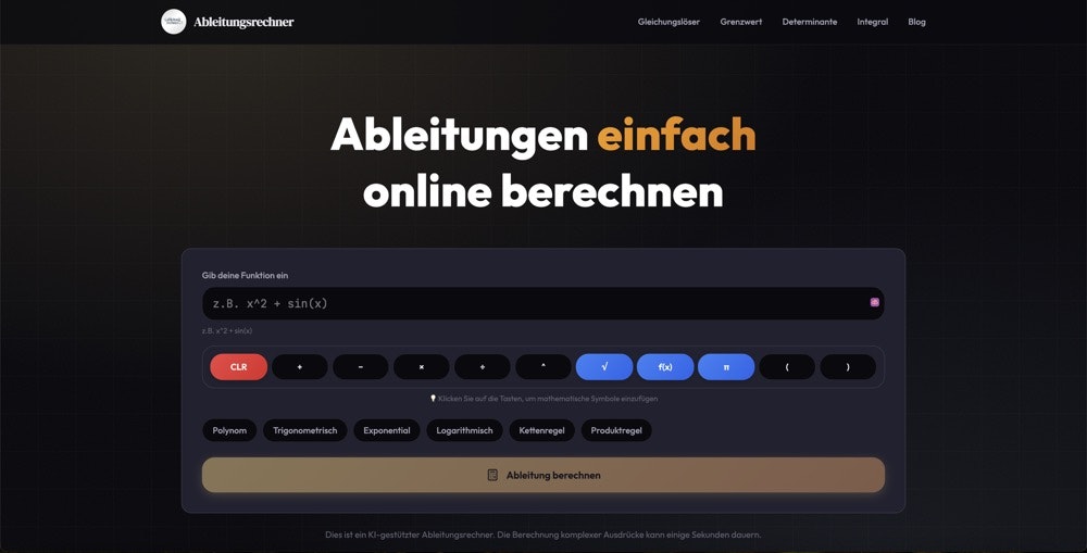 Ableitungsrechner gallery image