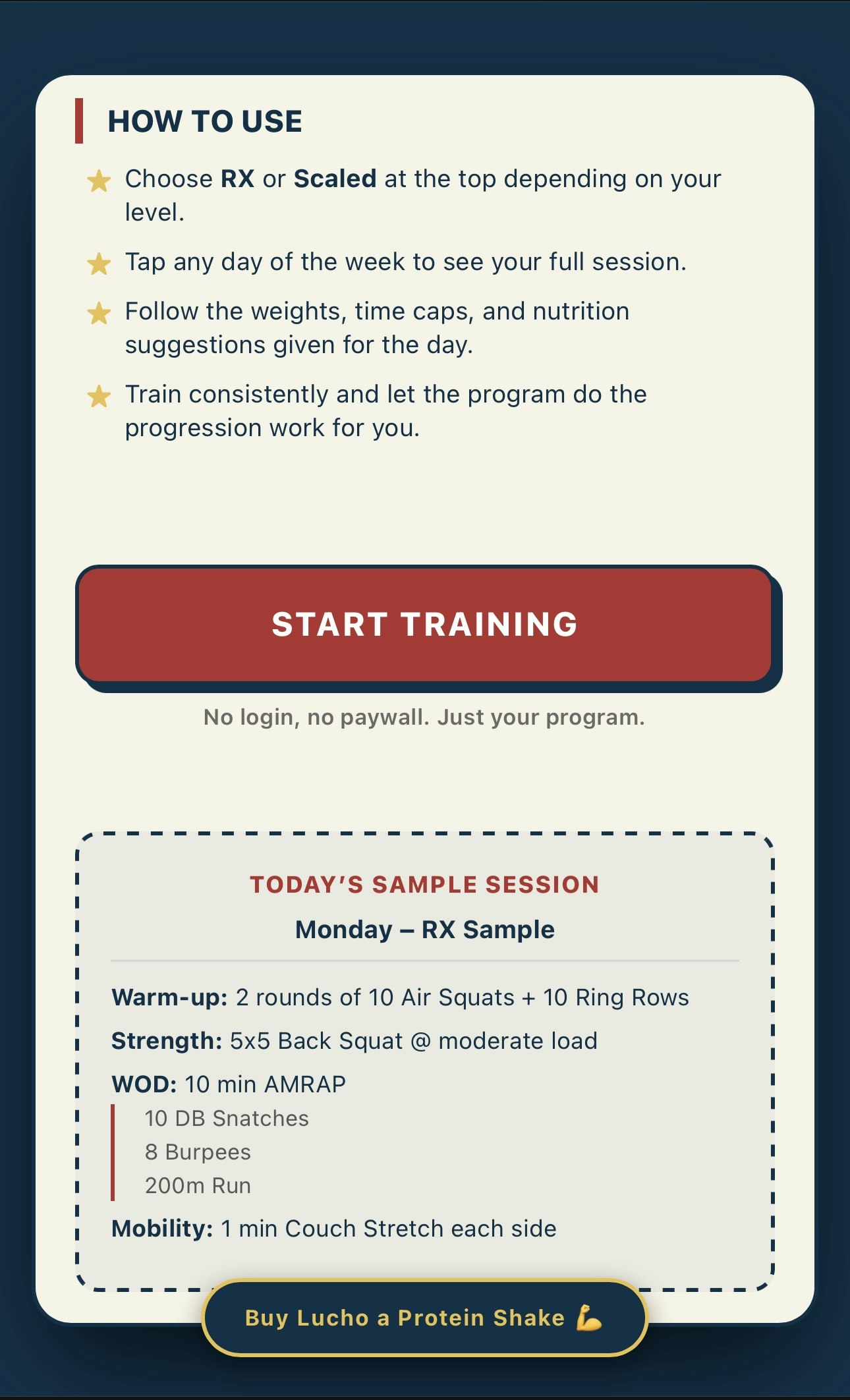 LuchoWOD - Screenshot 2 showing product features and functionality