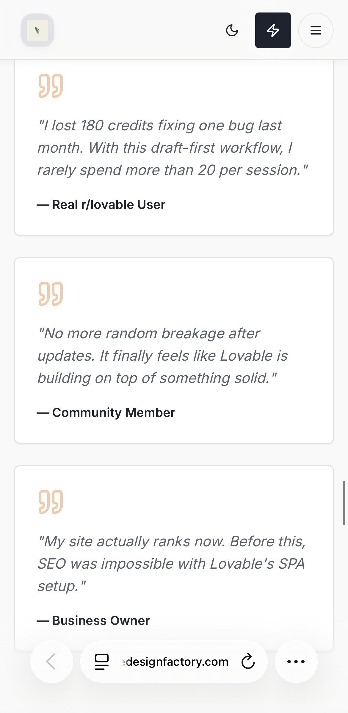 One Click Website Design Factory gallery image