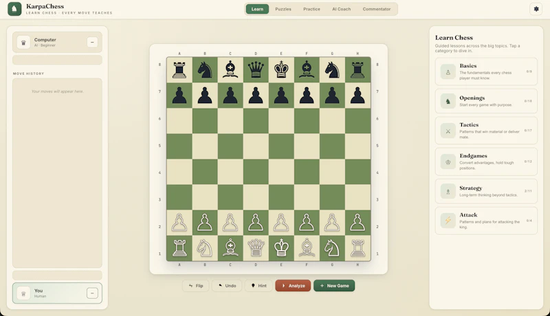KarpaChess screenshot 1