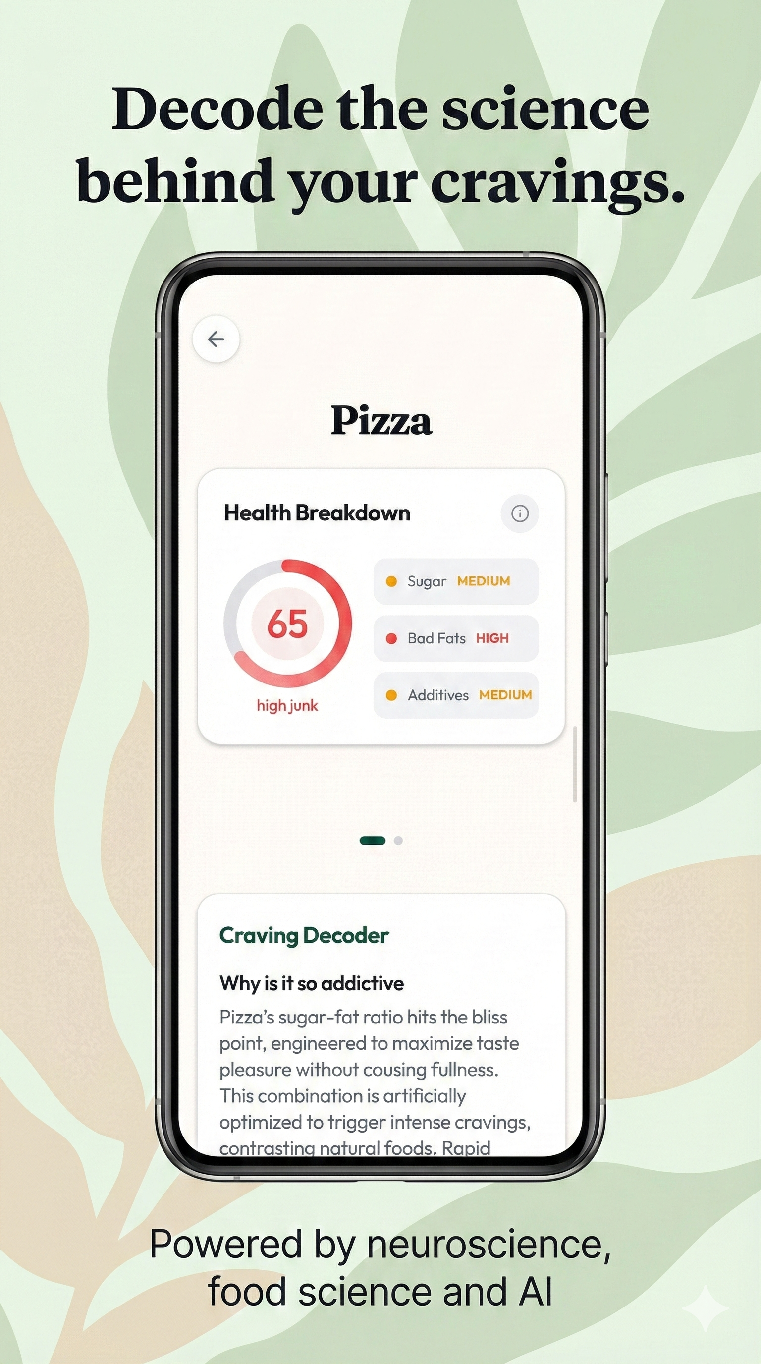 Craveshift Early Access on Android - Screenshot 2 showing product features and functionality