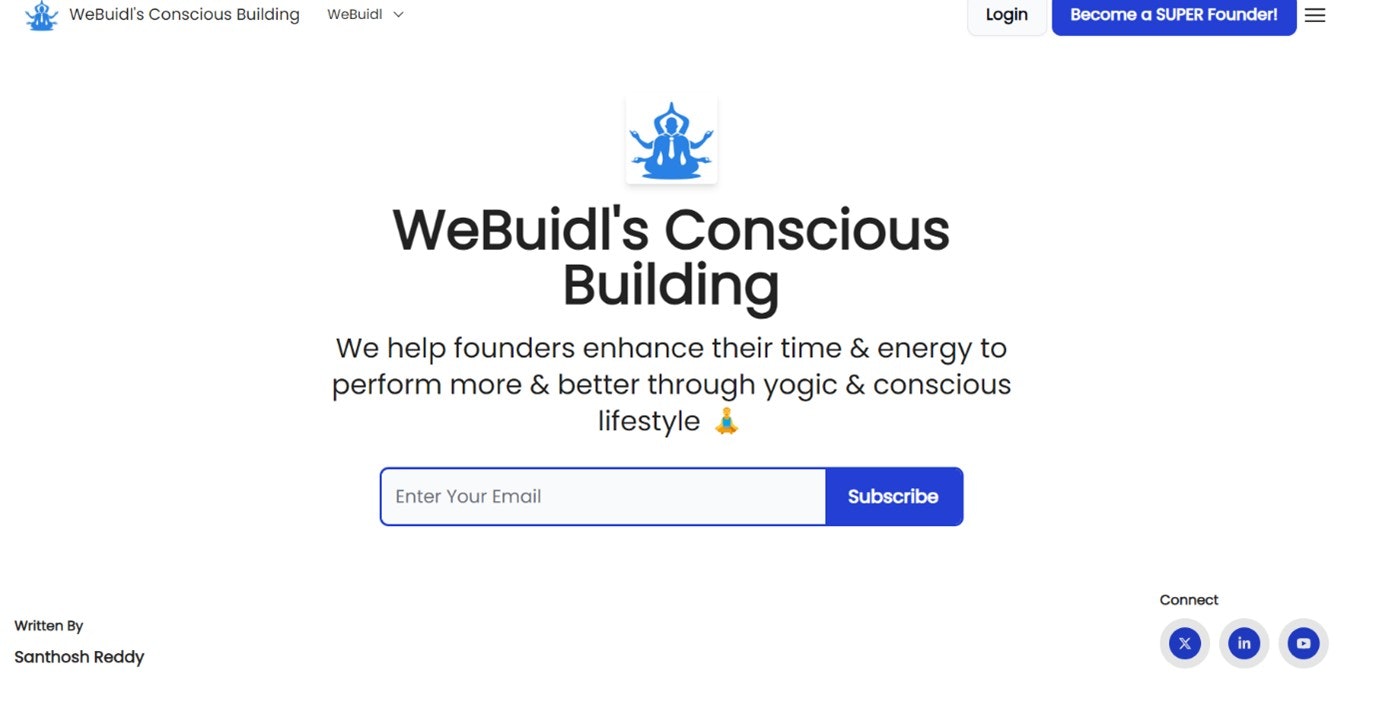 Webuidl'in bilinçli binası - Kurucuların performanslarını ve enerjilerini artırmasına yardımcı oluyoruz medya 1