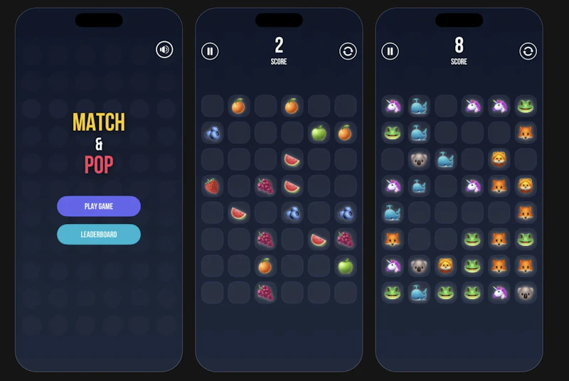 Match & Pop: Emoji Match screenshot 1