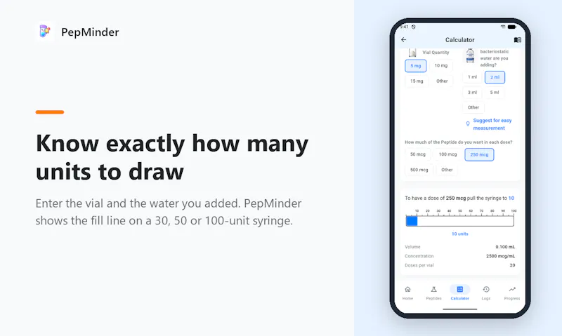 PepMinder screenshot 2
