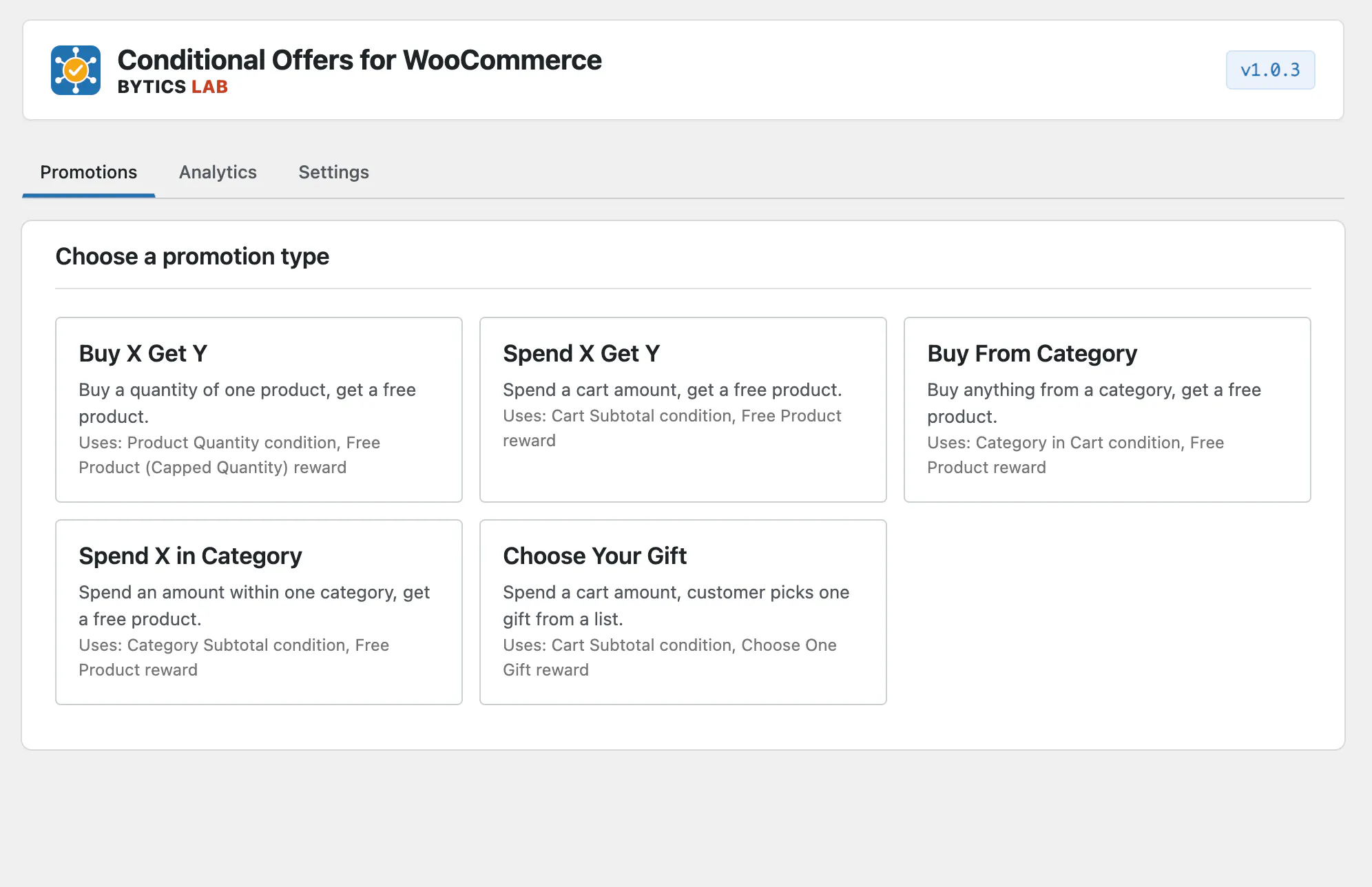 Conditional Offers for WooCommerce gallery image