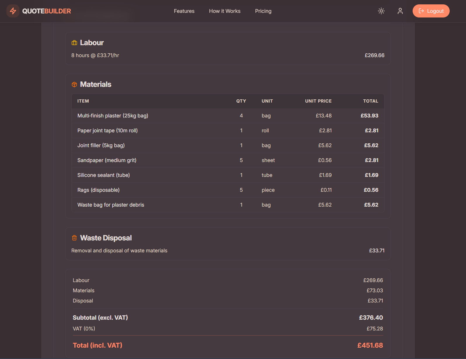 Quote Builder - Professional PDF Quotes gallery image