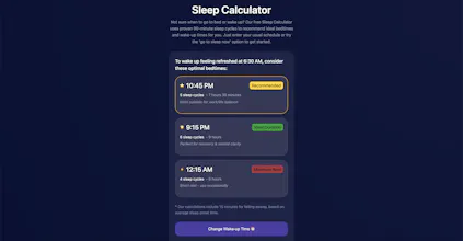 SleepCalculators.net gallery image