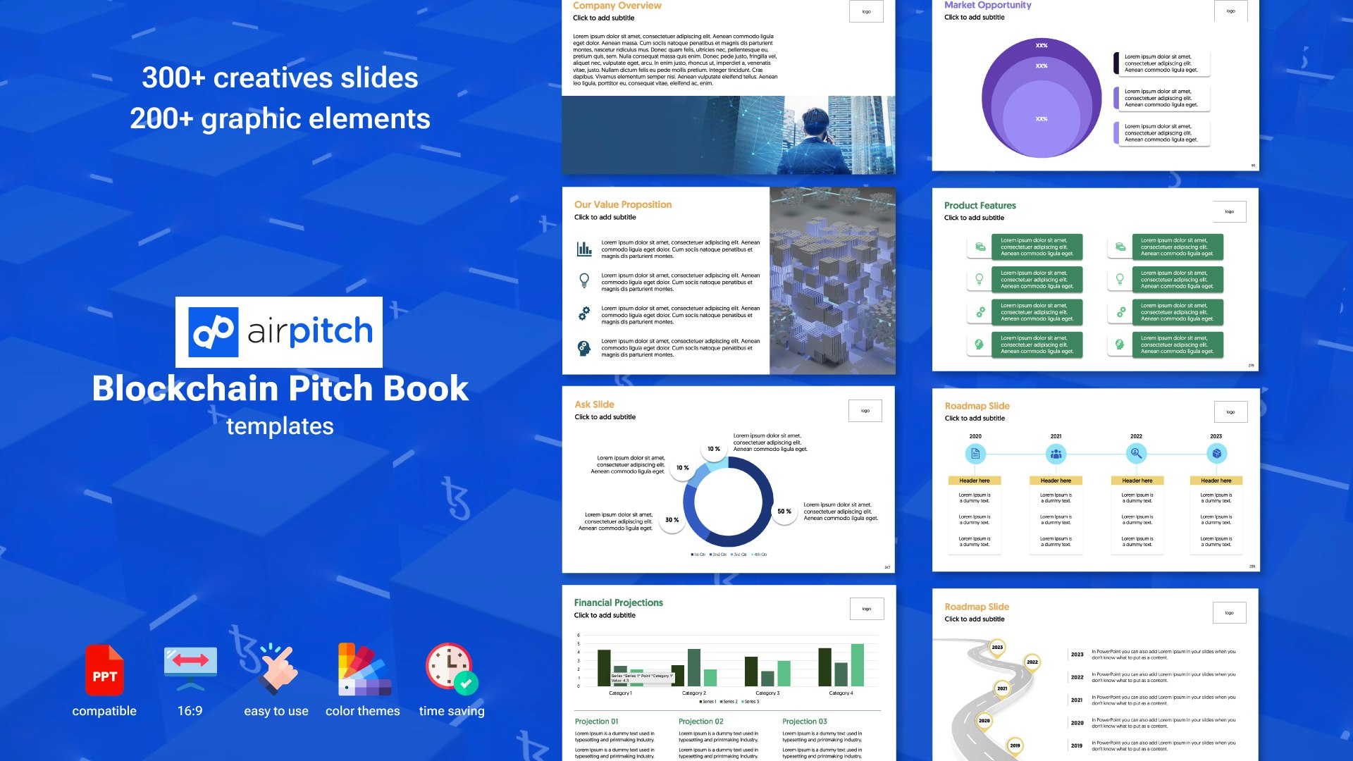 Ultimate Blockchain Pitch Deck Template gallery image