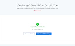 Geekersoft Free PDF to TXT Online media 2