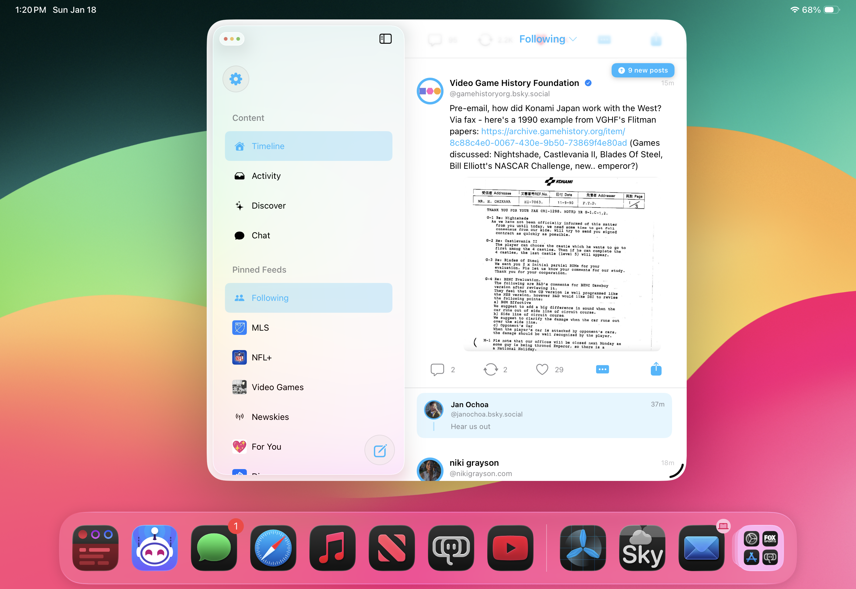 Skyscraper for Bluesky, an iOS client gallery image