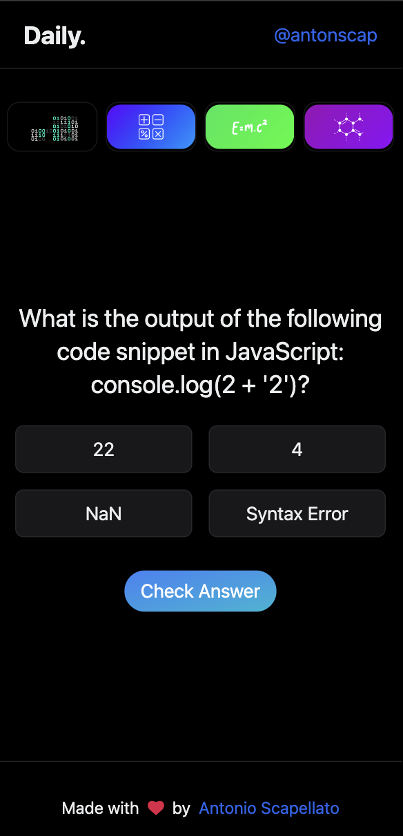 Daily Quiz  gallery image