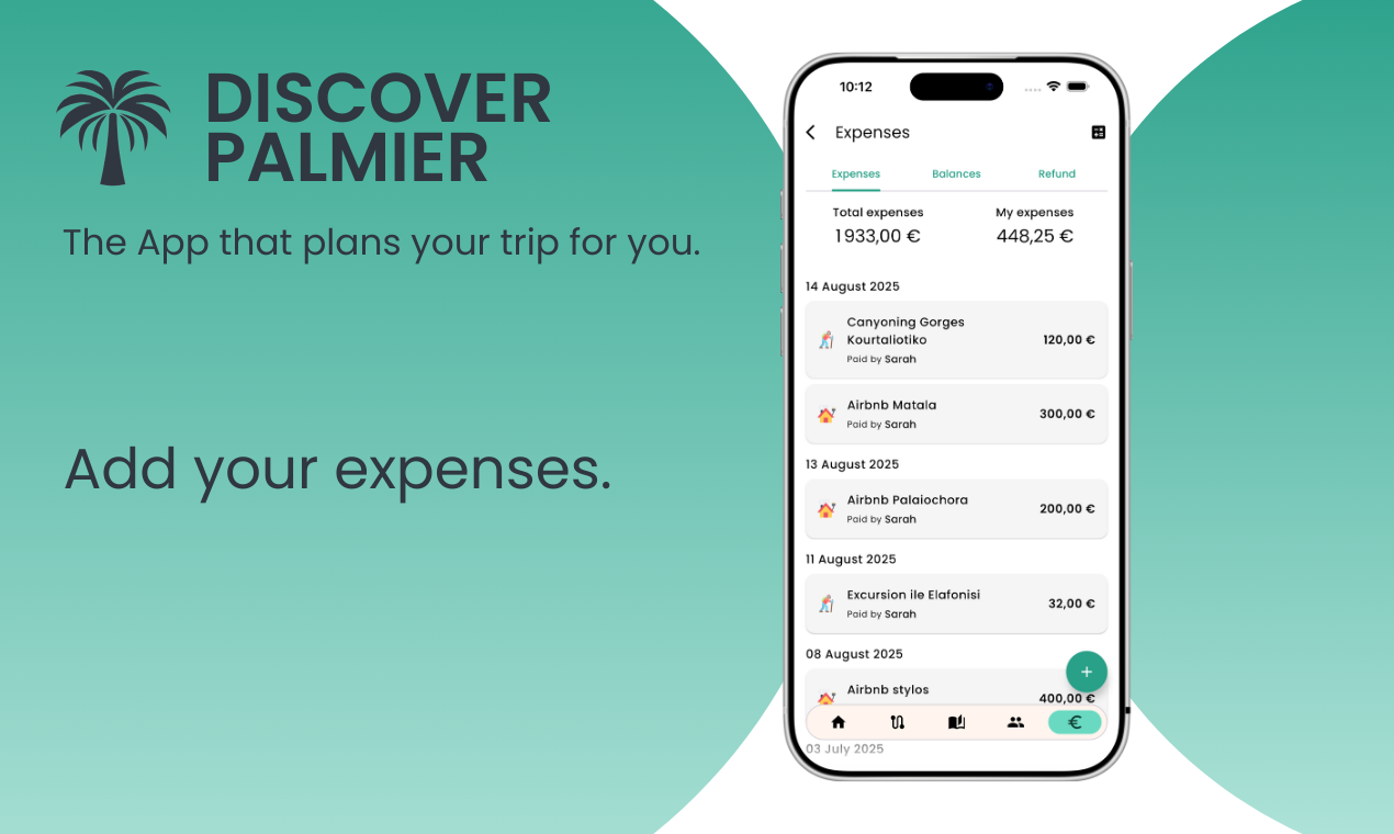 Palmier: Plan your trip. Effortlessly - Screenshot 5 showing product features and functionality