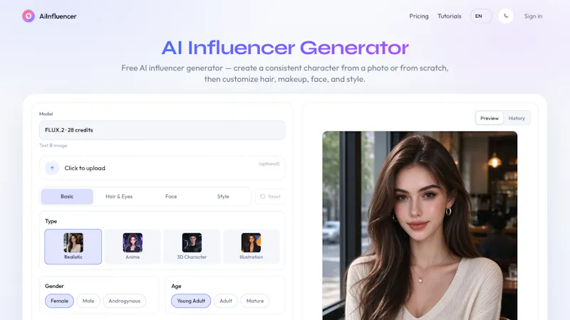  AI Influencer  screenshot 1