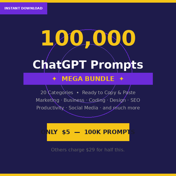​AI Prompt Library: 100,000+ Prompts