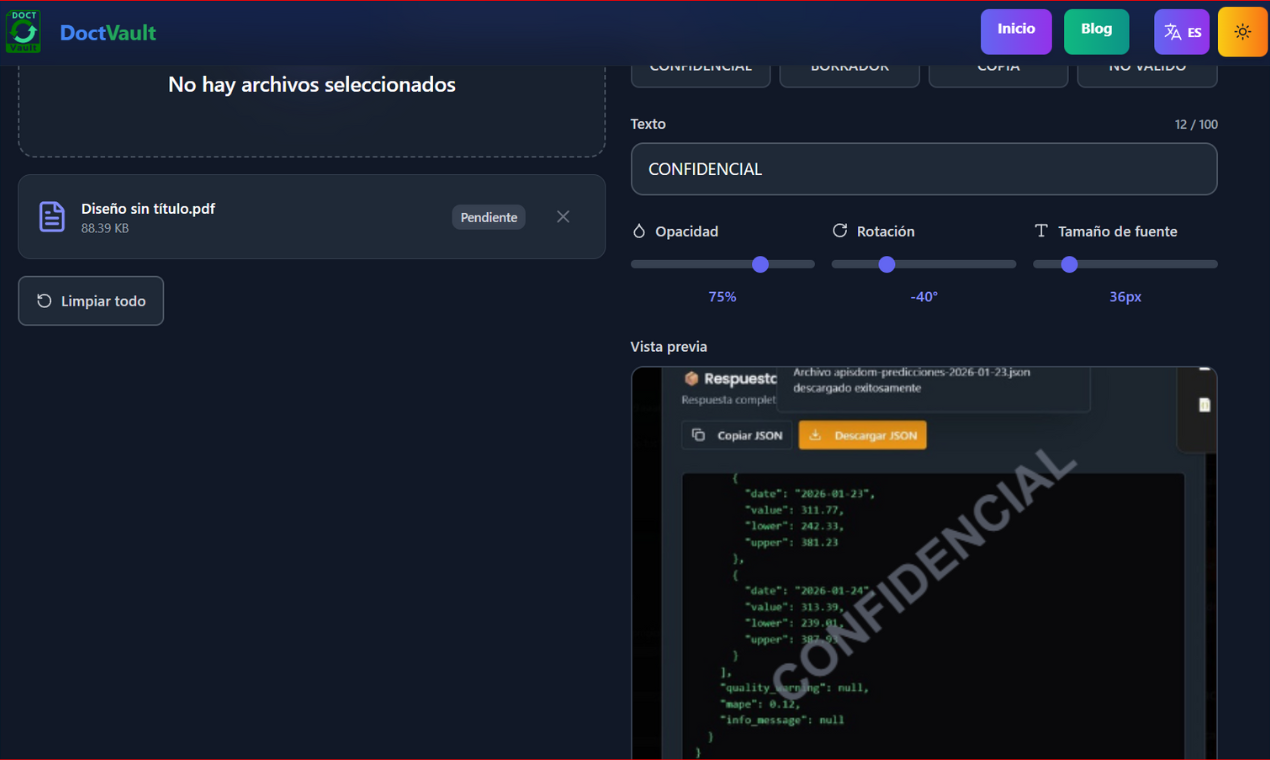 DoctVault - Screenshot 3 showing product features and functionality