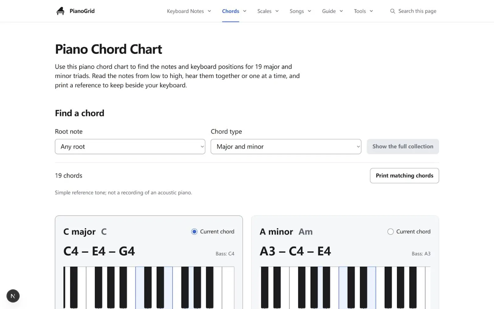 PianoGrid screenshot 1