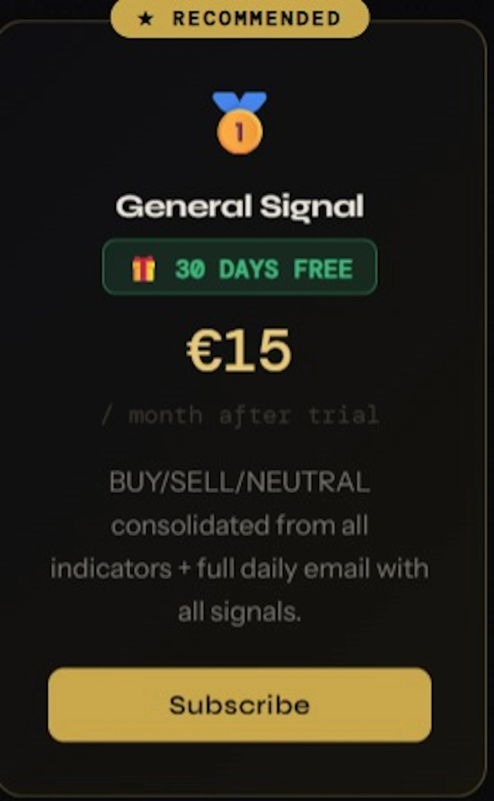 GoldSignal Pro screenshot 2