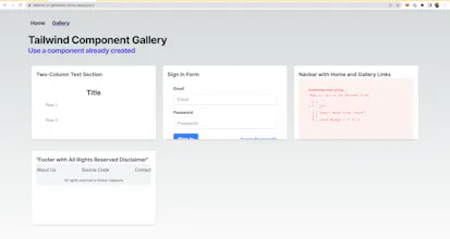 Tailwind AI Generator gallery image