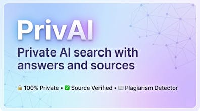 PrivAI– AI search engine with sources gallery image