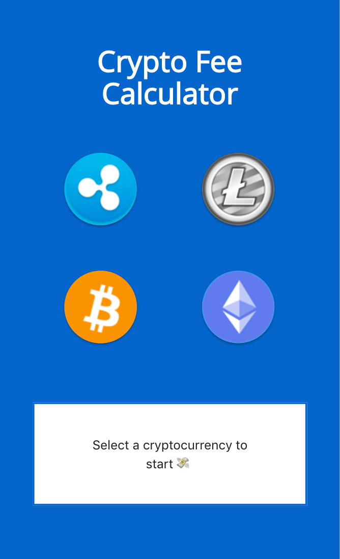 Crypto Fees Calculator gallery image