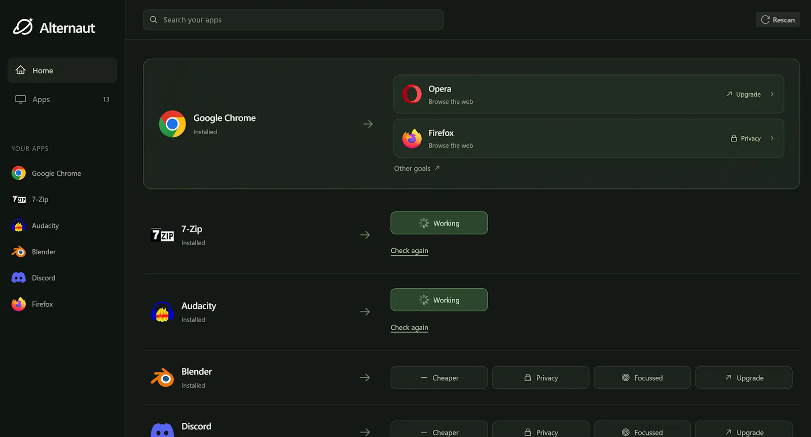 Alternaut screenshot 2
