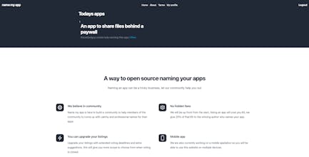 Name my app gallery image