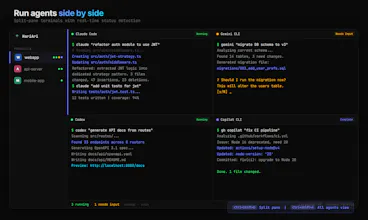 HariAri - Run 12 agents side by side gallery image