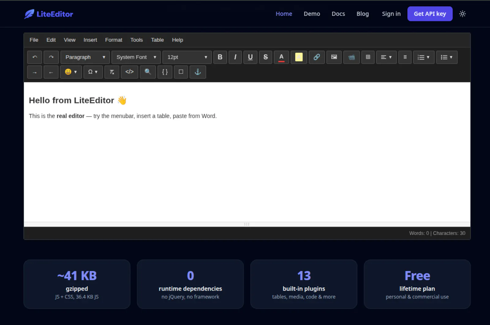 LiteEditor screenshot 3