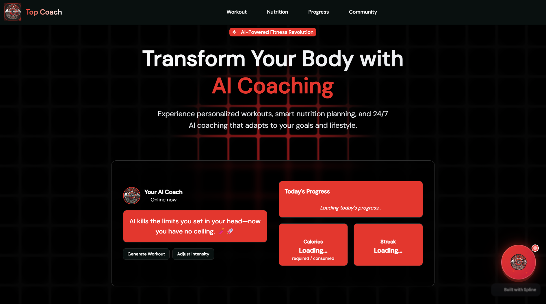 Top Coach - Main product screenshot demonstrating key features and user interface