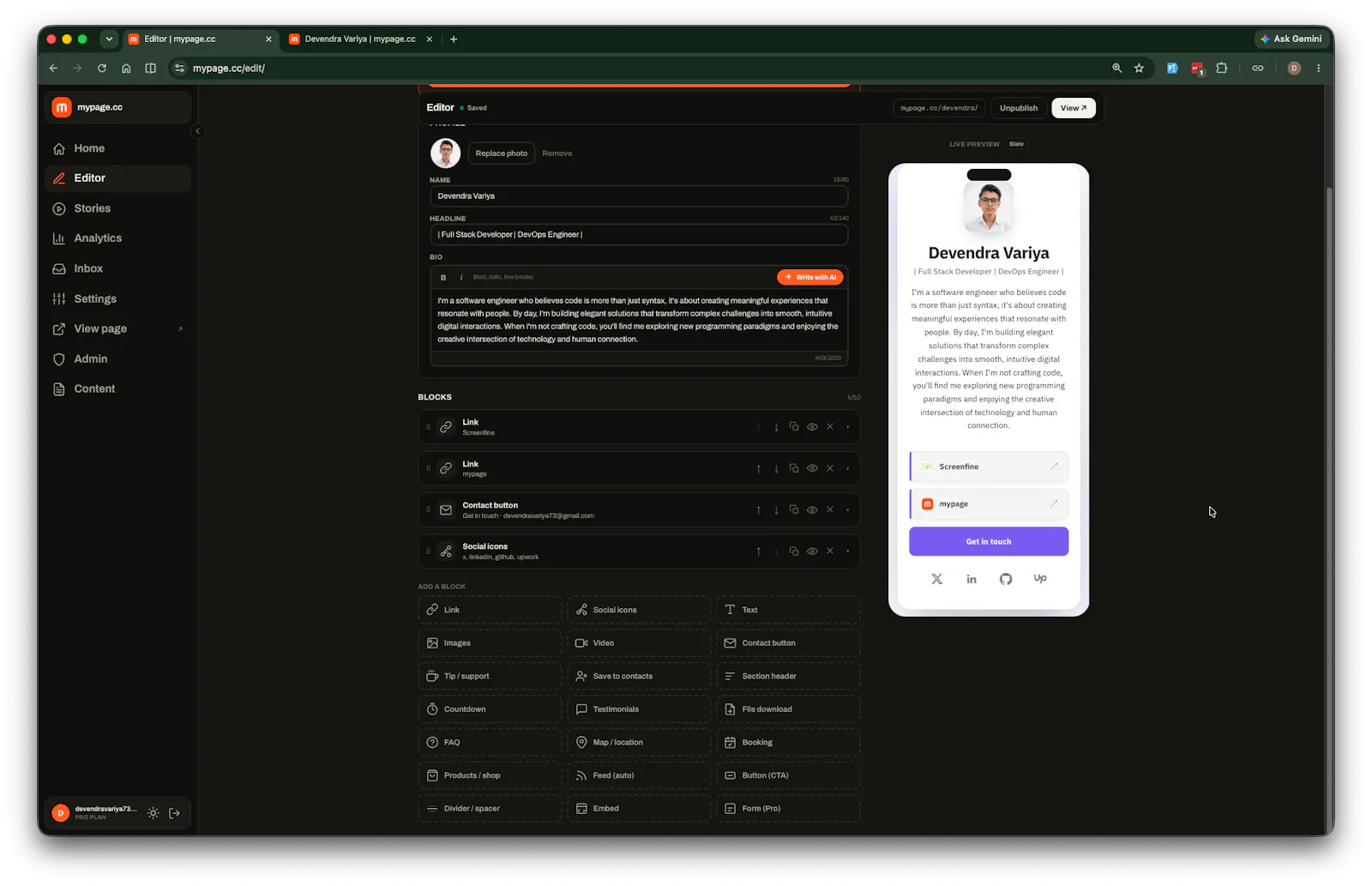 mypage.cc screenshot 3