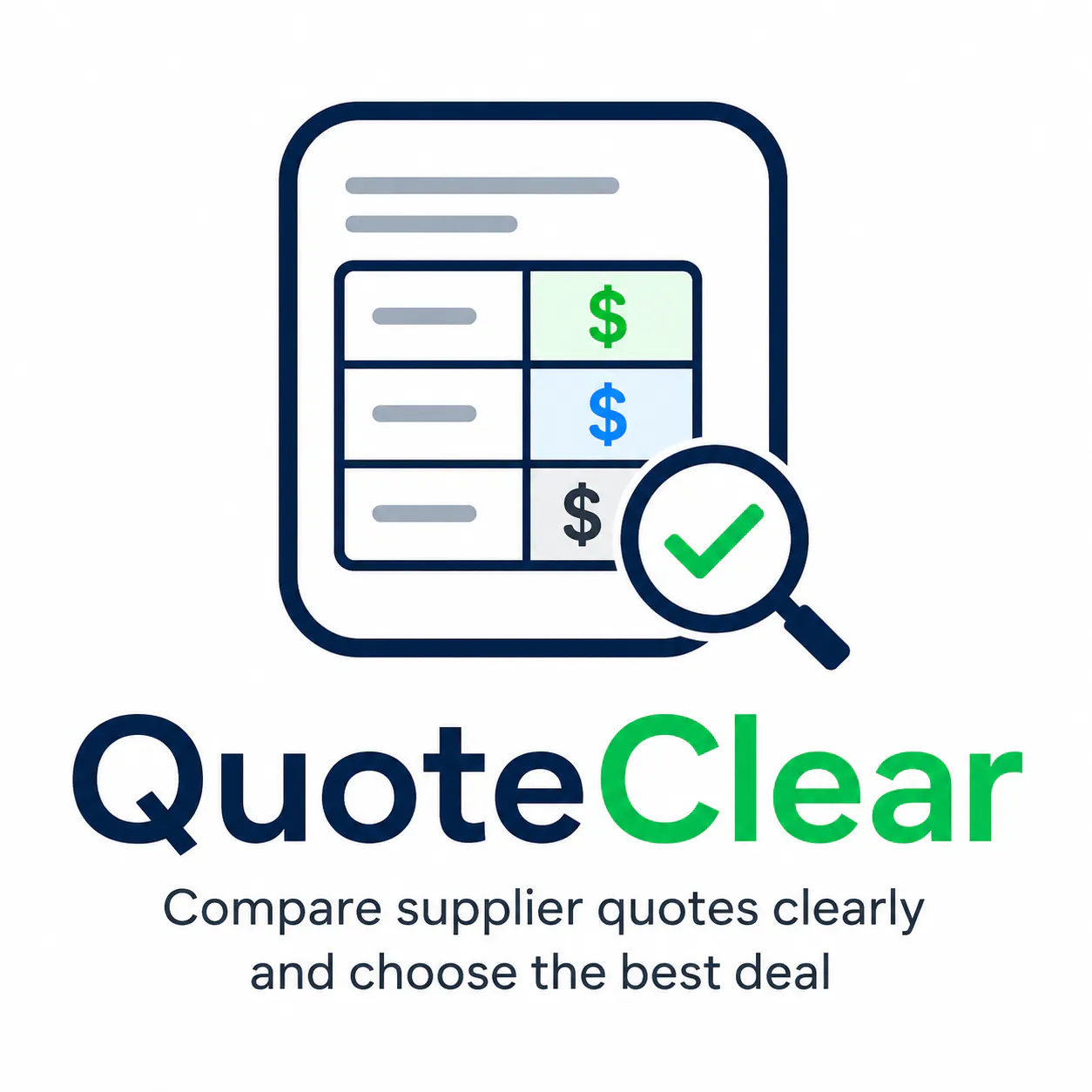 QuoteClear — Supplier Quote Comparison