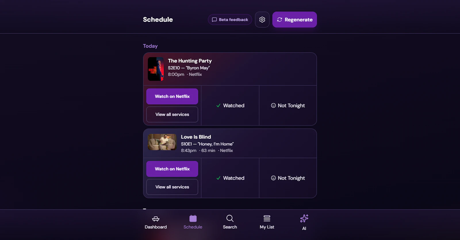 CouchTime screenshot 2