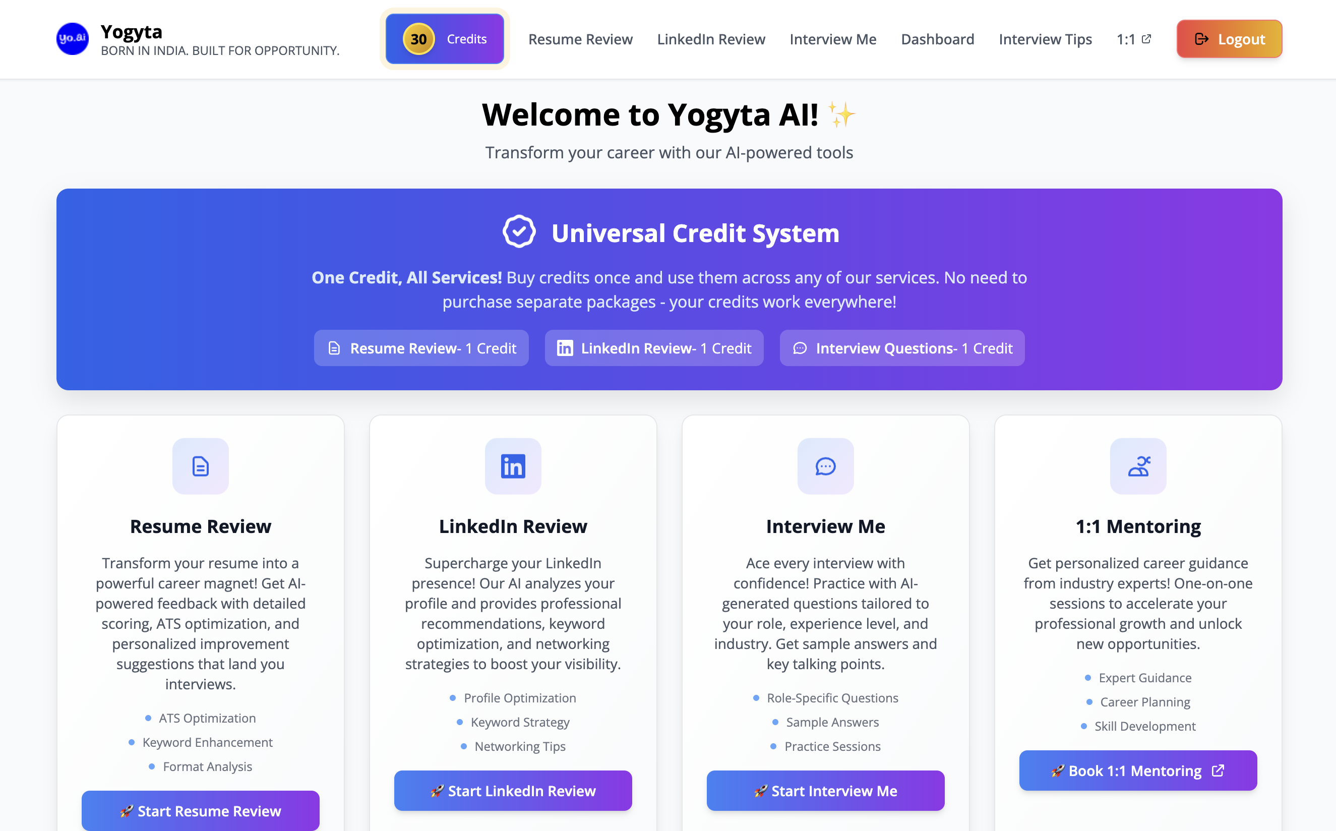 Yogyta AI, Career Intelligence Platform gallery image