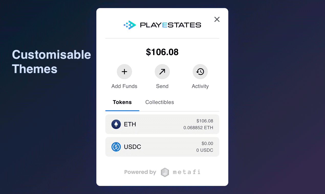 Metafi -portemonnee SDK - Voeg een crypto -portemonnee in je spel in seconden in media 1