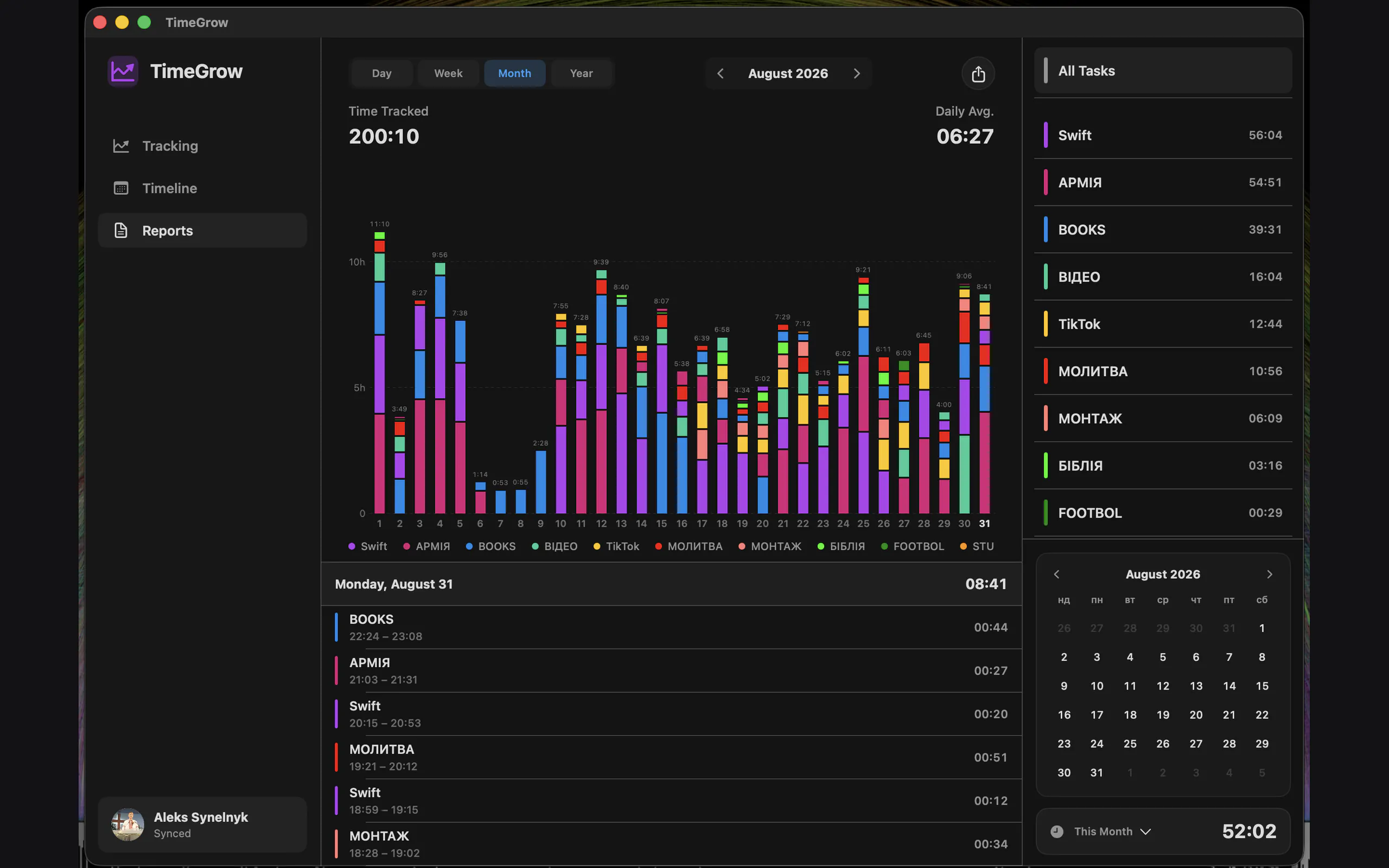 TimeGrow+ — Automatic Time Tracker gallery image