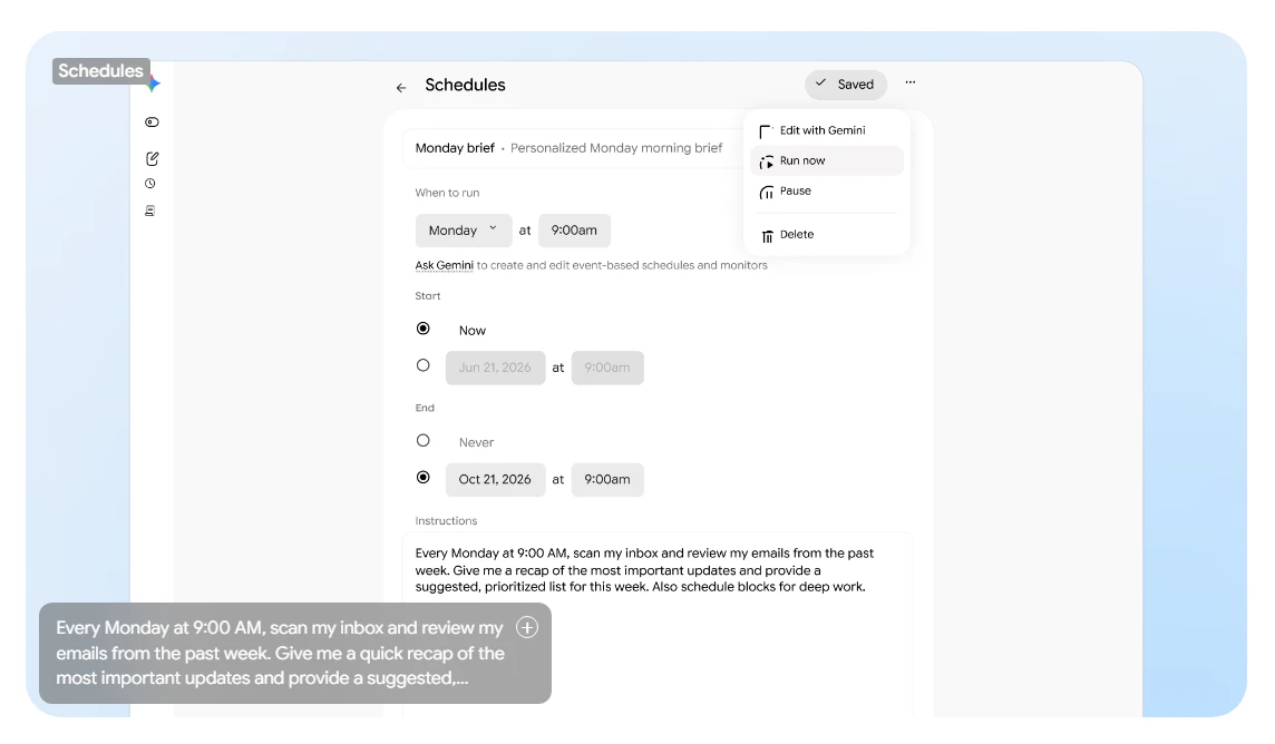 Gemini Spark screenshot 3