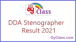 DDA Stenographer Result