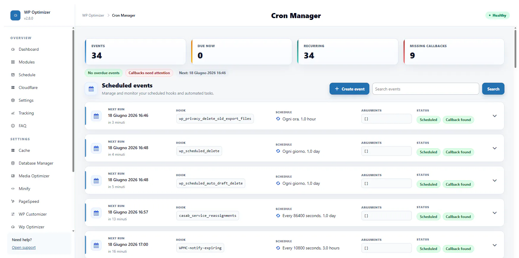 WP-Optimizer gallery image