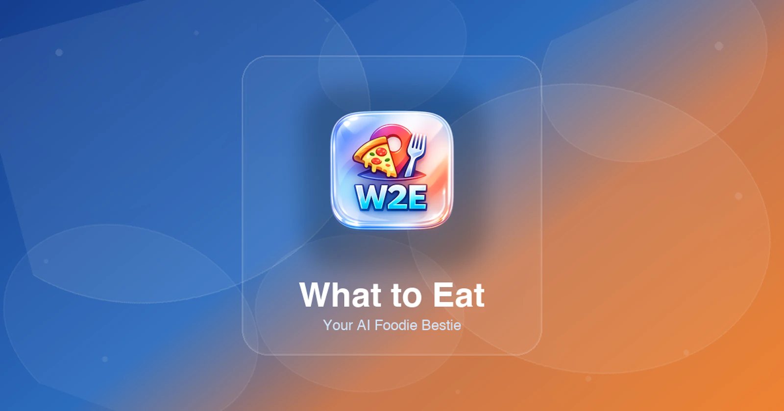 W2E — What to Eat screenshot 1