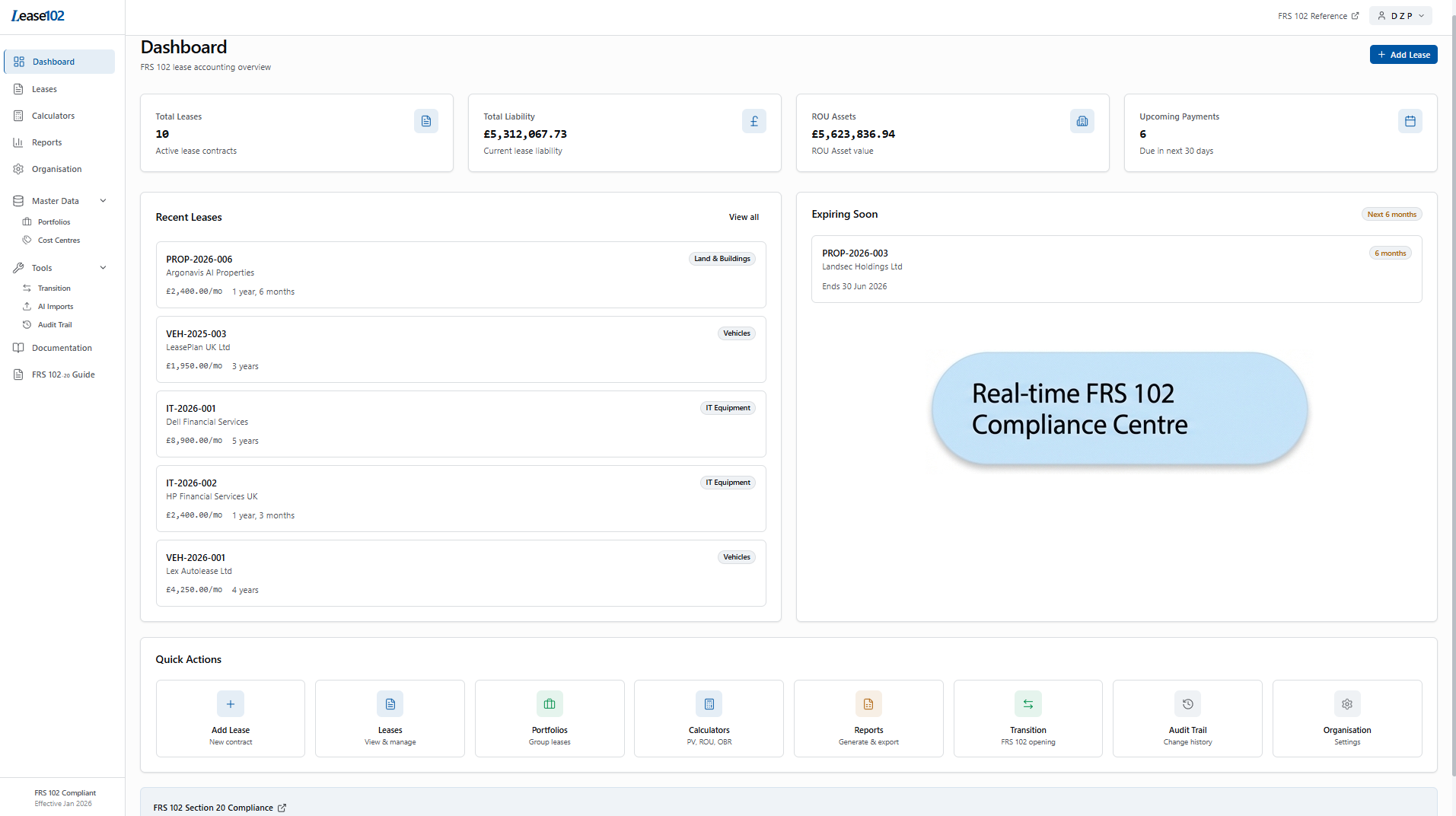 Lease102 - FRS 102 Lease Accounting  gallery image