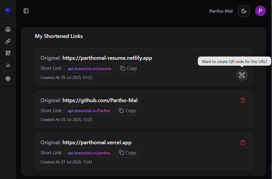Shortly - URL Shortener gallery image