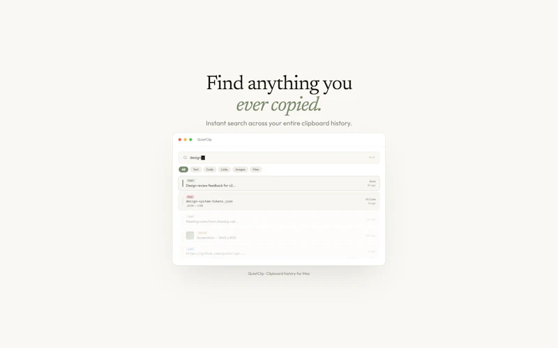 QuietClip screenshot 3