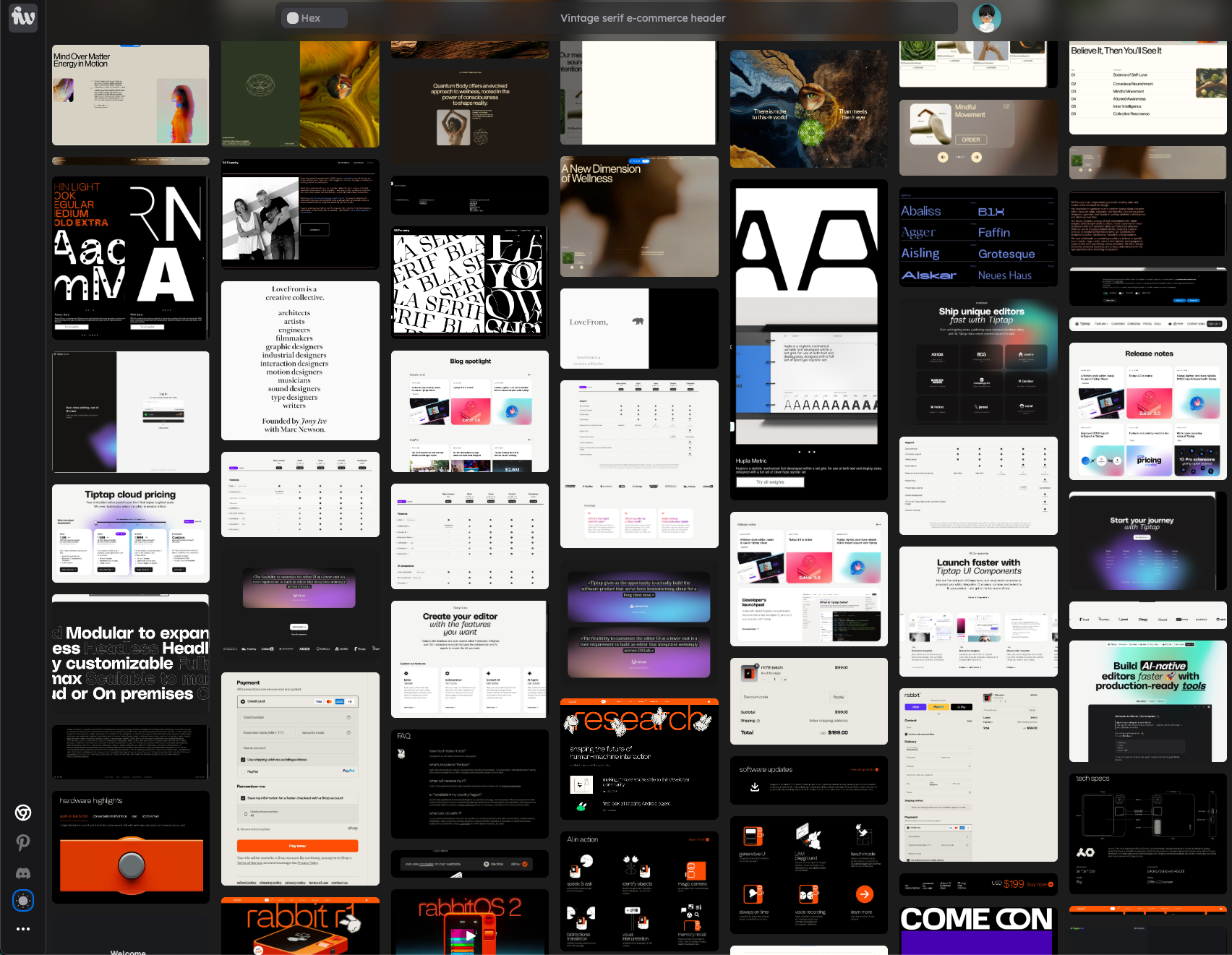 Font of Web gallery image