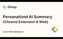Personalized AI Summary by Glasp media 1