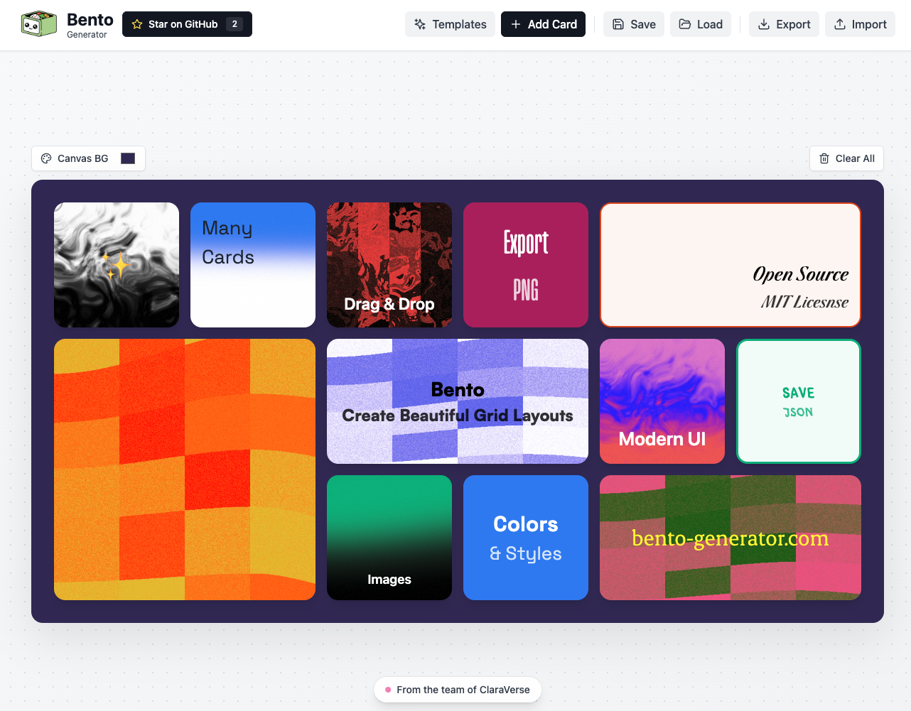 Bento Grid Generator gallery image